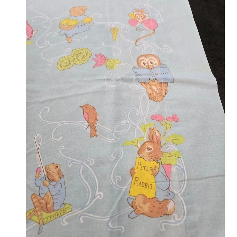 Frederick Warne Beatrix Potter Peter Rabbit Fitted Sheet & Pillowcase‎ Set Good
